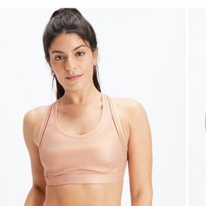 Belle iridescent adjustable high impact sports bra
